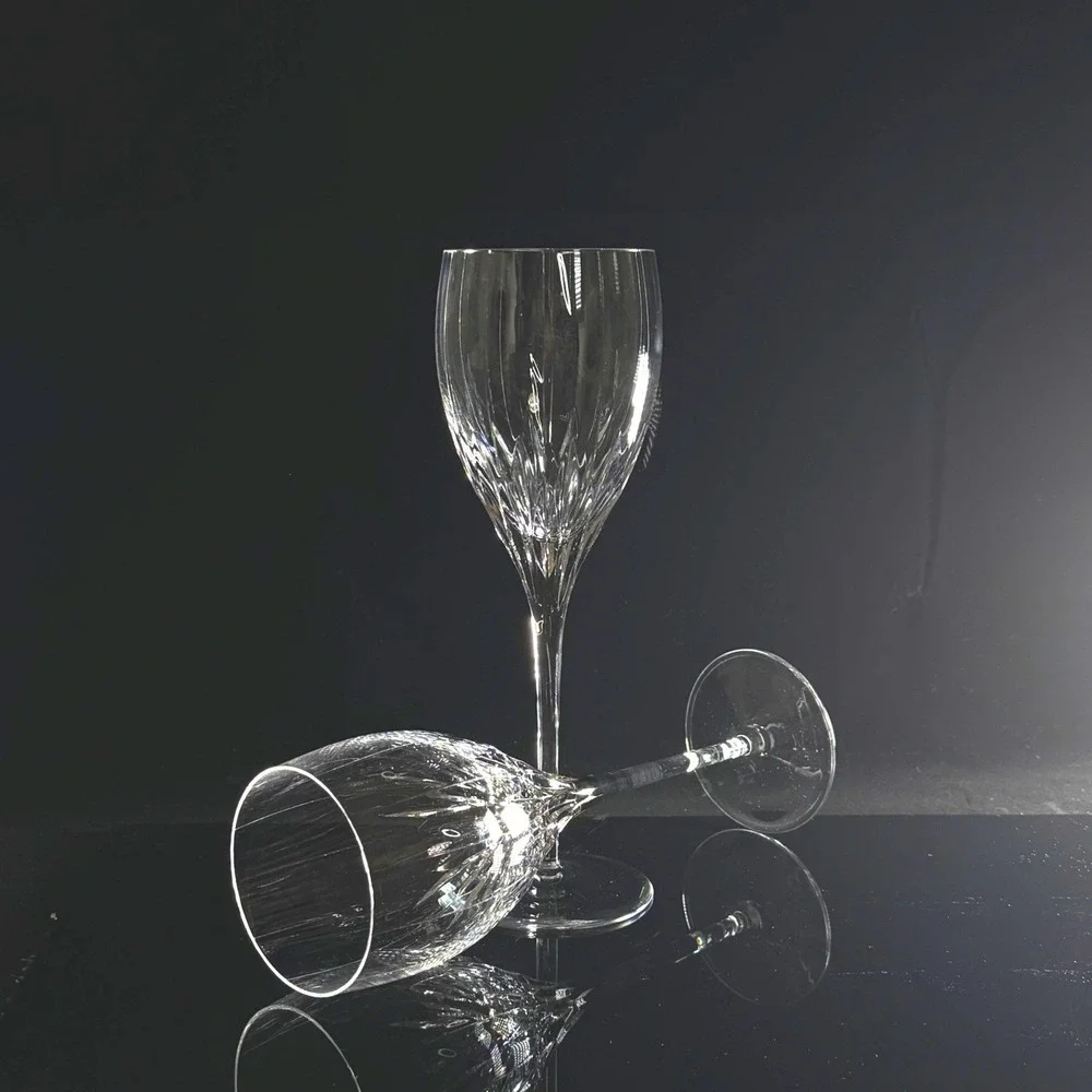 Mikasa Phoenix Crystal Wine Glasses Set of 2‎ 9